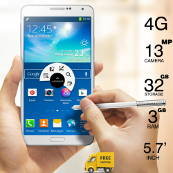 Samsung Galaxy Note 3 N9005 With 1 Year Warranty, White
